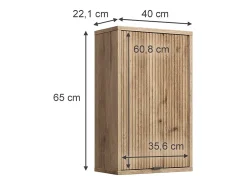 Armário de casa de banho carvalho viking 40x22.1x65 eliza