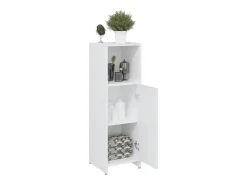 Armário de casa de banho derivados de madeira branco