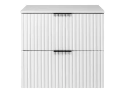 Armário de casa de banho FLOW 60 cm branco com tampo