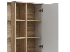 Armário de casa de banho sonoma/branco 50x20x75 karen
