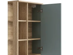 Armário de casa de banho sonoma/azul 50x20x75 karen
