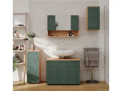 Armário de casa de banho verde/carvalho goldkraft 30x24x59 irma