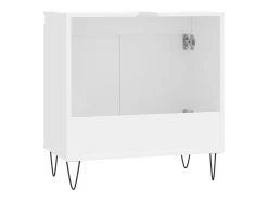 Armário de casa de banho 58x33x60 cm derivados madeira branco