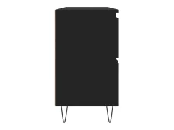 Armário de casa de banho 80x33x60 cm derivados de madeira preto