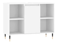 Armário de casa de banho 80x33x60 cm derivados madeira branco