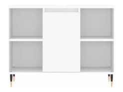 Armário de casa de banho 80x33x60 cm derivados madeira branco