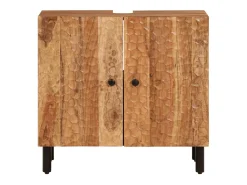 Armário de casa de banho 62x33x58 cm madeira de acácia maciça