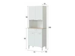Armário de cozinha 4 portas