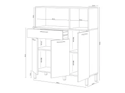 Armário de cozinha Colin 3 Portas