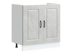 Armário de Cozinha com porta Kalmar Cinzento 80 x 46 x 81,5 cm
