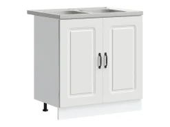 Armário de Cozinha com porta Kalmar Branco 80 x 46 x 81,5 cm