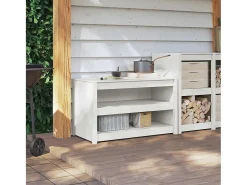 Armário de Cozinha com prateleira Branco 106 x 55 x 64 cm