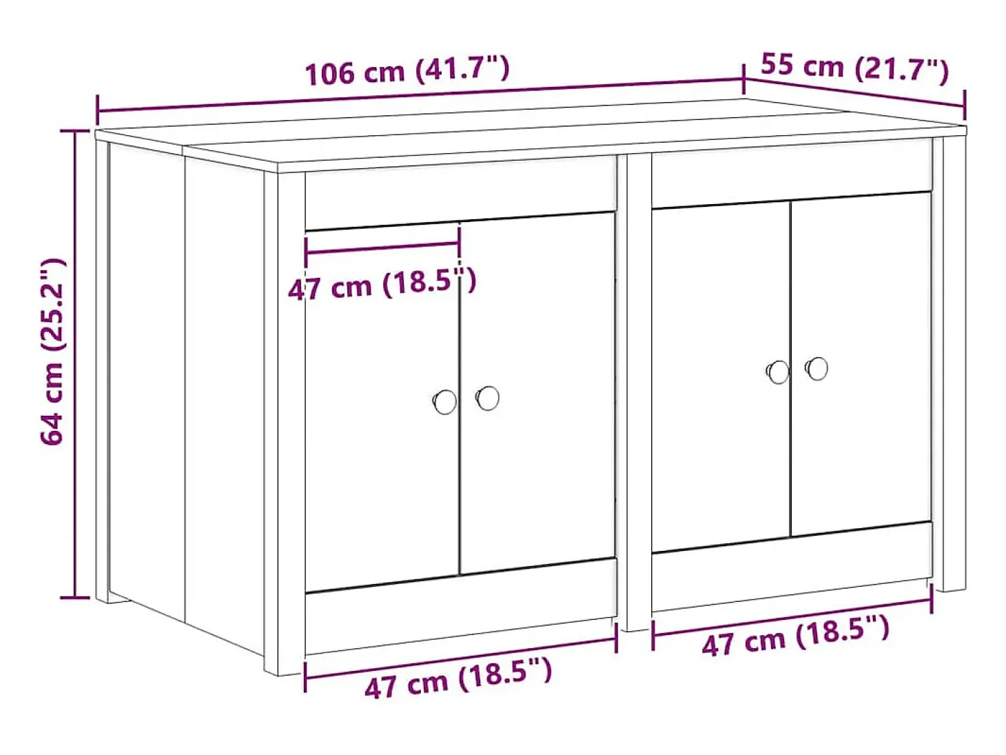 Armário de Cozinha com prateleira Branco 106 x 55 x 64 cm