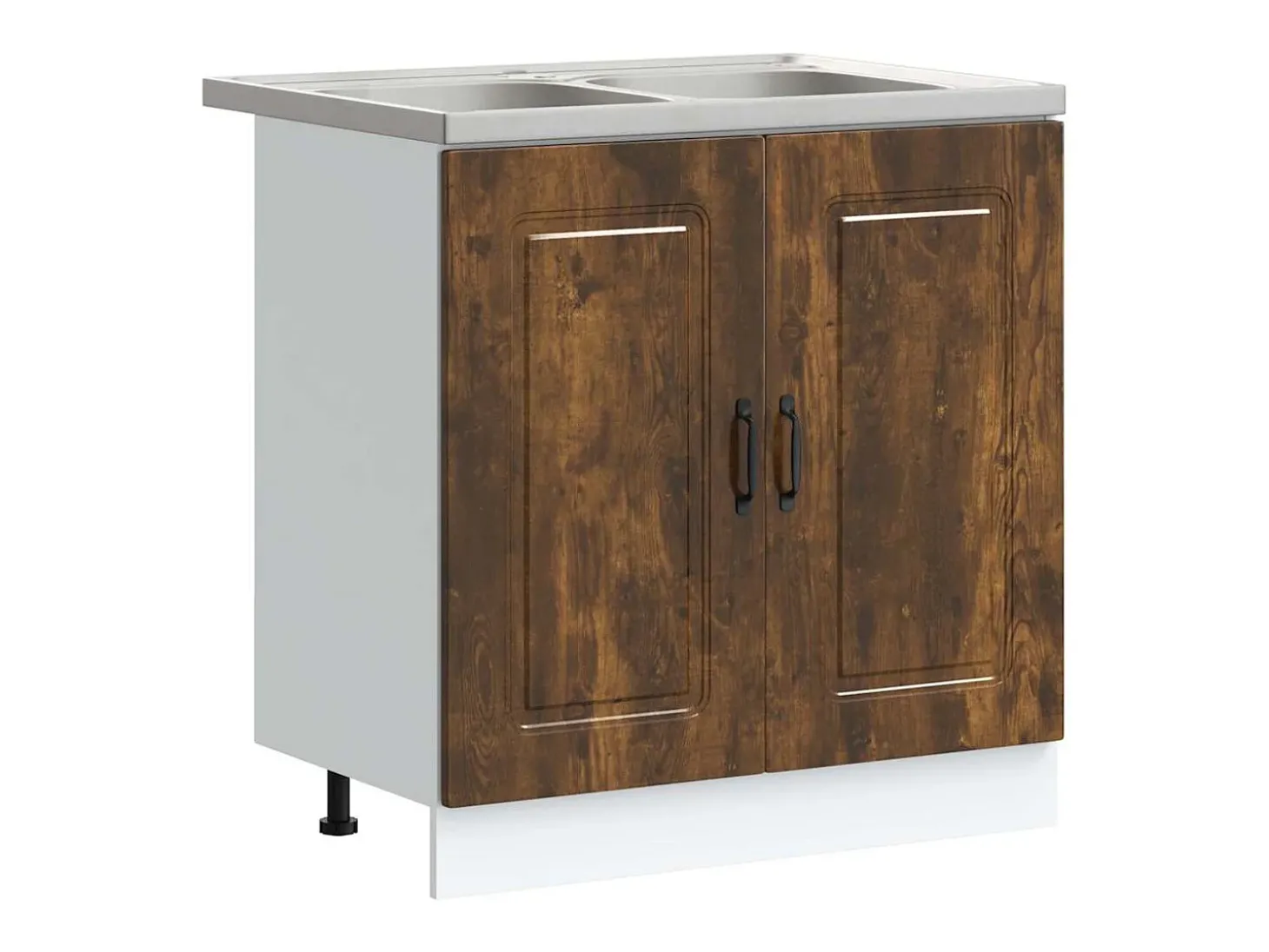 Armário de Cozinha Kalmar 2 pcs Castanho 80 x 46 x 81.5 cm