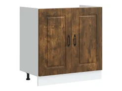 Armário de Cozinha Kalmar 2 pcs Castanho 80 x 46 x 81.5 cm