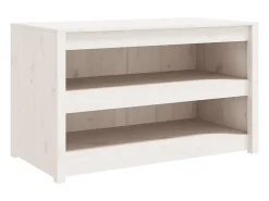 Armário de cozinha p/ exterior MEPPEL 106x55x64 cm pinho maciço branco