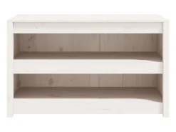 Armário de cozinha p/ exterior MEPPEL 106x55x64 cm pinho maciço branco