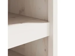 Armário de cozinha p/ exterior MEPPEL 106x55x64 cm pinho maciço branco
