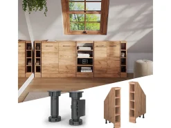 Armário de cozinha para sótão inclinado carvalho goldkraft 15x46x81.6 r-line