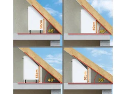 Armário de cozinha para sótão inclinado antracite alto brilho 140x46x81.6 r-line