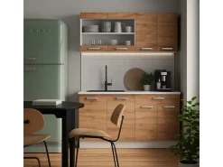 Armário de cozinha para sótão inclinado carvalho goldkraft 60x46x81.6 r-line