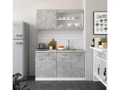 Armário de cozinha para sótão inclinado betão 60x46x81.6 r-line