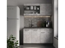 Armário de cozinha para sótão inclinado betão 80x46x81.6 r-line