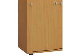 Armário de escritório VCM com 5 compartimentos | moderno armário de arquivos com portas deslizantes | Dimensões aprox. L. 70 x A. 184 x P. 37 cm – Lona 5-Fach (Fez)