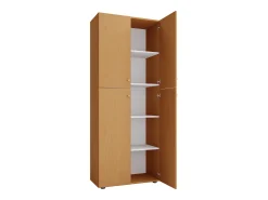 Armário de escritório VCM com 5 compartimentos | moderno armário de arquivos com portas rotativas | Dimensões aprox. L. 70 x A. 184 x P. 40 cm – Lona 5-Fach (Fez)