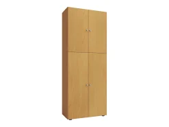 Armário de escritório VCM com 5 compartimentos | moderno armário de arquivos com portas rotativas | Dimensões aprox. L. 70 x A. 184 x P. 40 cm – Lona 5-Fach (Fez)