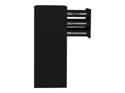 Armário de escritório 90x40x102 cm aço preto