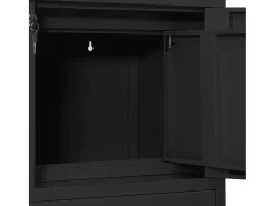 Armário de escritório 90x40x102 cm aço antracite