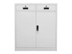 Armário de escritório 90x40x102 cm aço cinzento-claro