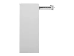 Armário de escritório 90x40x102 cm aço cinzento-claro