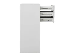 Armário de escritório 90x40x102 cm aço cinzento-claro