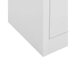 Armário de escritório 90x40x102 cm aço cinzento-claro