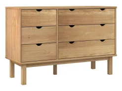 Armário de gavetas OTTA 111x43x73,5 cm pinho maciço