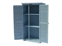 Armário de jardim "Space" - 87 x 46,5 x 160 cm - Azul celeste