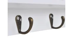 Armário de parede p/ chaves e joias com portas e ganchos