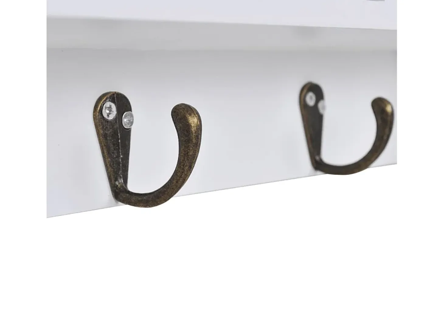 Armário de parede p/ chaves e joias com portas e ganchos