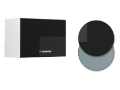 Armário de parede universal preto alto brilho 60x31x40 r-line