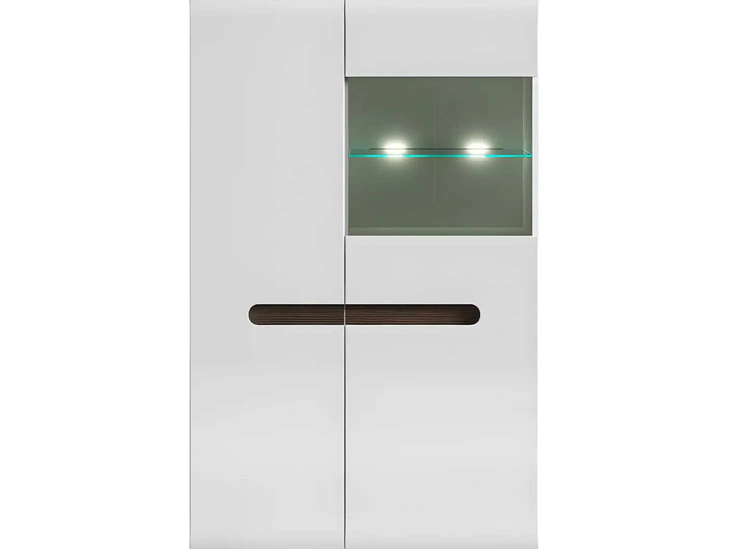 Armário de porcelana 2 portas Darrel branco 145cm