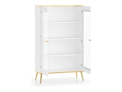Armário de porcelana 2 portas Zora branco 152cm
