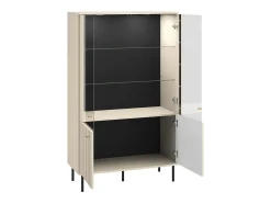 Armário de porcelana 4 portas Nova bege 151cm