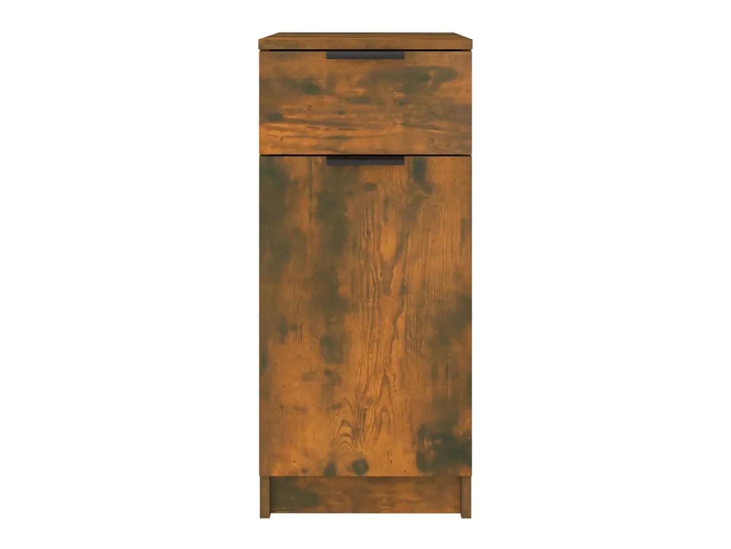 Armário de secretária 33,5x50x75 cm madeira carvalho fumado