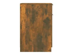 Armário de secretária 33,5x50x75 cm madeira carvalho fumado