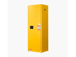 Armário de Segurança SucceBuy para Produtos Inflamáveis de 87 L 59 x 46 x 165,1 cm, Armário Corta-Fogo para Líquidos Inflamáveis em Aço Laminado