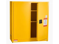 Armário de Segurança SucceBuy para Produtos Inflamáveis de 110 L 109,2 x 46 x 118 cm, Armário Corta-Fogo para Líquidos Inflamáveis, em Aço Laminado