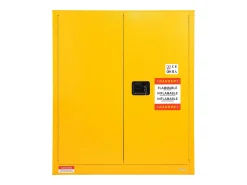 Armário de Segurança, SucceBuy Armário de Segurança Inflamável 114 L Amarelo 109,5 × 46 × 127,3 cm Armário Amarelo