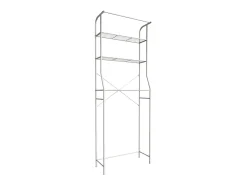 Armário de sobreposição de metal VCM | Máquina de lavar roupa | Dimensões: A. 167 x L. 60 x P.24 cm | 3 prateleiras - Tubas L (Branco)